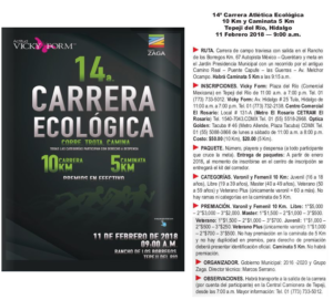 CARRERA ECOLOGICA VICKY FORM 2018