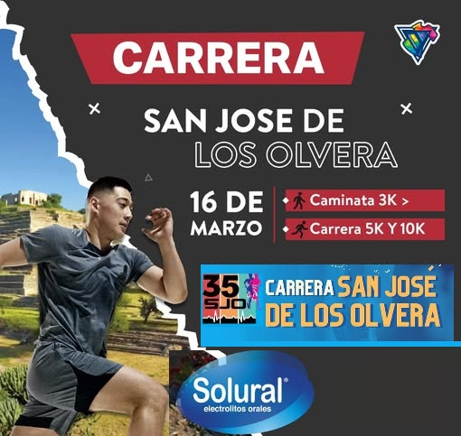 5K CARRERA *35 ANIVERSARIO LOS OLVERA 35 CARRERA  LOS OLVERA  5K