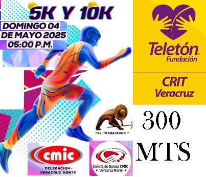 CARRERA "CMIC" APOYANDO AL CRIT CARRERA 300MTS  CRIT