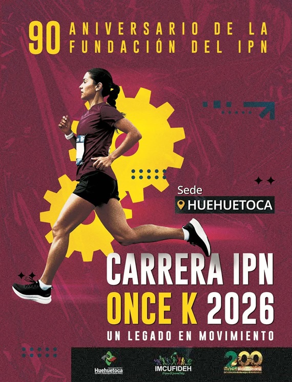 (5K) CARRERA IPN 11K HUEHUETOCA 90 ANIVERSARIO DE LA FUNDACION IPN