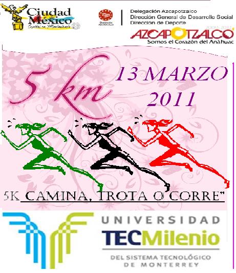 CARRERA  DE LA MUJER AZCAPOTZALCO Carrera de la Mujer 5km.