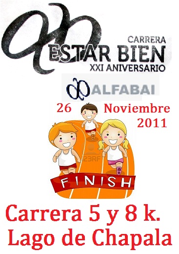 CARRERA ATLETICA ESTAR BIEN 5 Y 8km. XXI ANIVERSARIO ALFABAI JOCOTEPEC