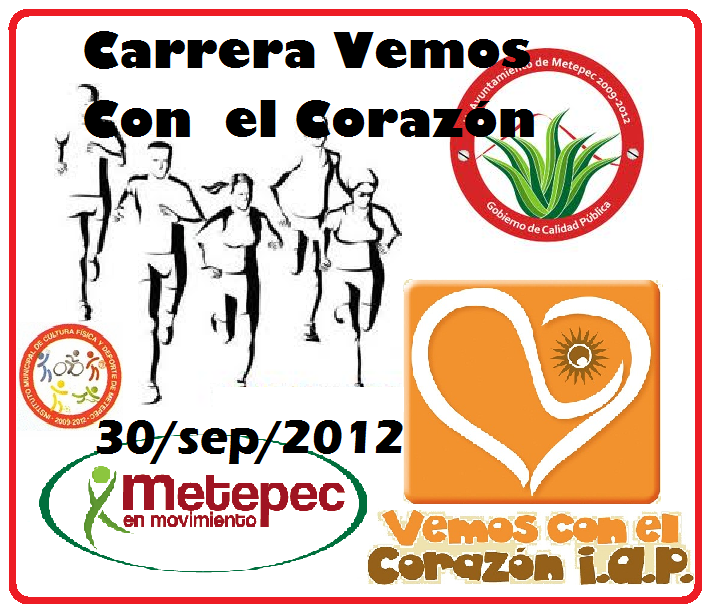 4a.CARRERA ATLETICA VEMOS CON EL CORAZON Carrera corriendo 5 y 10k con el corazón