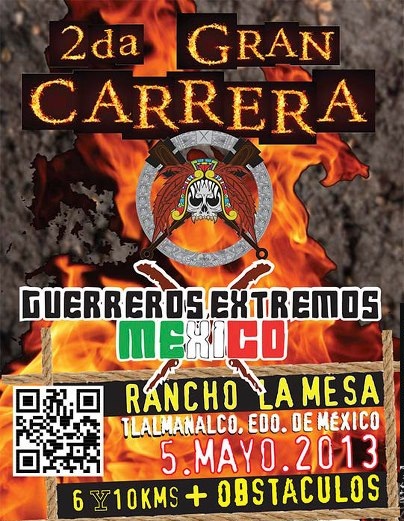 GUERREROS JUNIOR 3KM 11:00 A.M. 2a.Carrera "Guerreros Extremos" La Mesa Tlalmanalco.