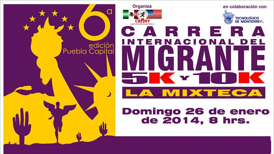6a.CARRERA INTERNACIONAL DEL MIGRANTE 10K CARRERA 10K DEL MIGRANTE PUEBLA TEC . MTY.