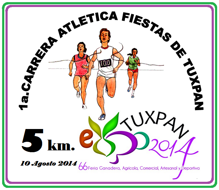 1a.CARRERA 5K Y 3K FERIA DE TUXPAN  2014 CARRERA ATLETICA "PABLO BUSTOS BAENA"