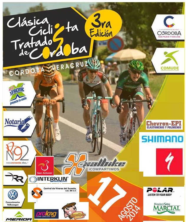 3a. CARRERA "TRATADO DE CORDOBA" 2014 CLASICA CICLISTA TRATADO DE CORDOBA