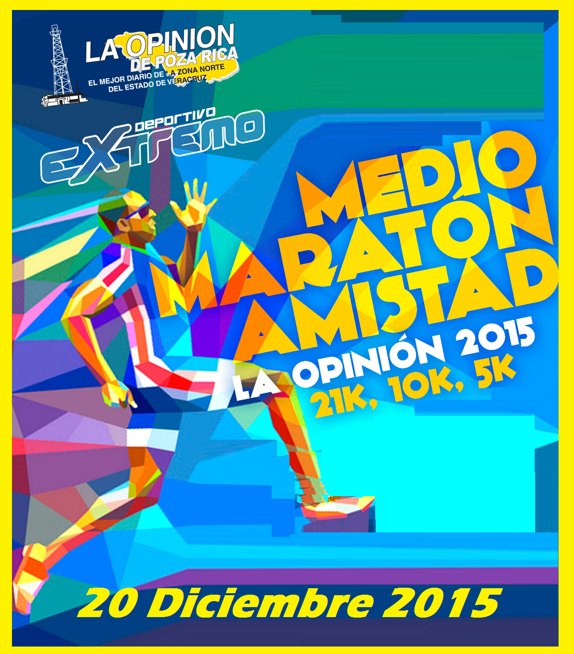 MEDIO MARATON DE LA AMISTAD "LA OPINION" 21K,10K Y 5K Medio Maraton de la Amistad 2015