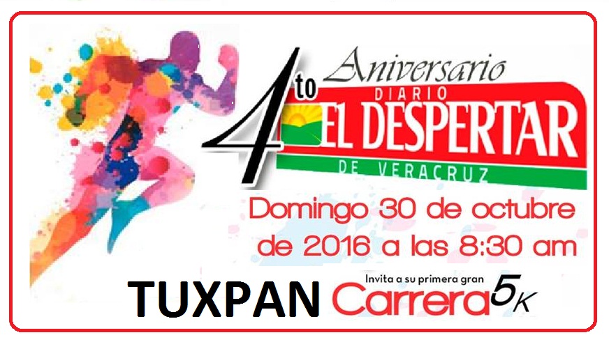 1a. CARRERA 5KM 4o.ANIVERSARIO"EL DESPERTAR" 1a. Carrera 5 K Diario "EL DESPERTAR" de Veracruz