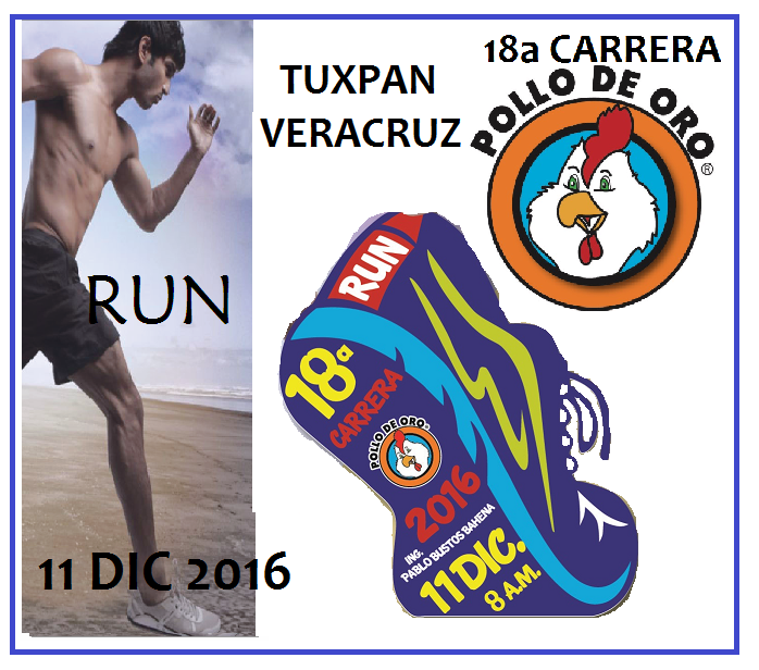 18a.CARRERA 3.5 Y 6K  POLLO DE ORO 2016 CARRERA "POLLO DE ORO" 2016 TUXPAN