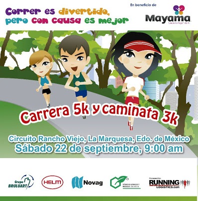 CARRERA Y CAMINATA 5K Y 3K "MAYAMA" CIRCUITO RANCHO VIEJO LA MARQUESA