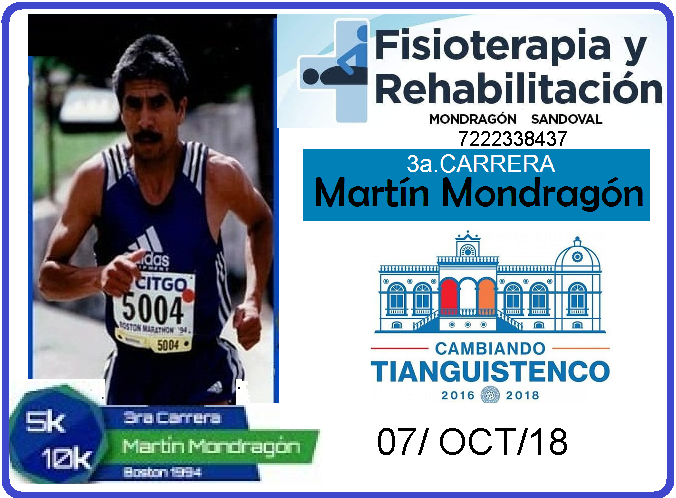 3a.CARRERA 10 K,   MARTIN MONDRAGON 3a. Carrera MARTIN  MONDRAGON 2018