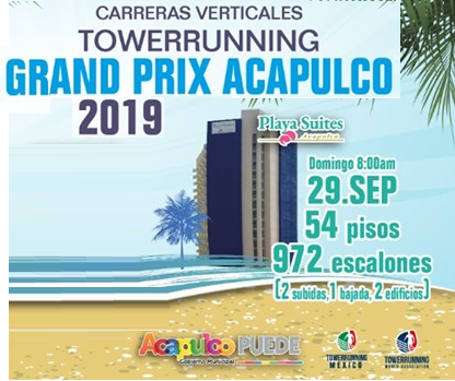 TOWERRUNUNNG ACAPULCO DOMINGO CARRERAS VERTICALES ACAPULCO 2019