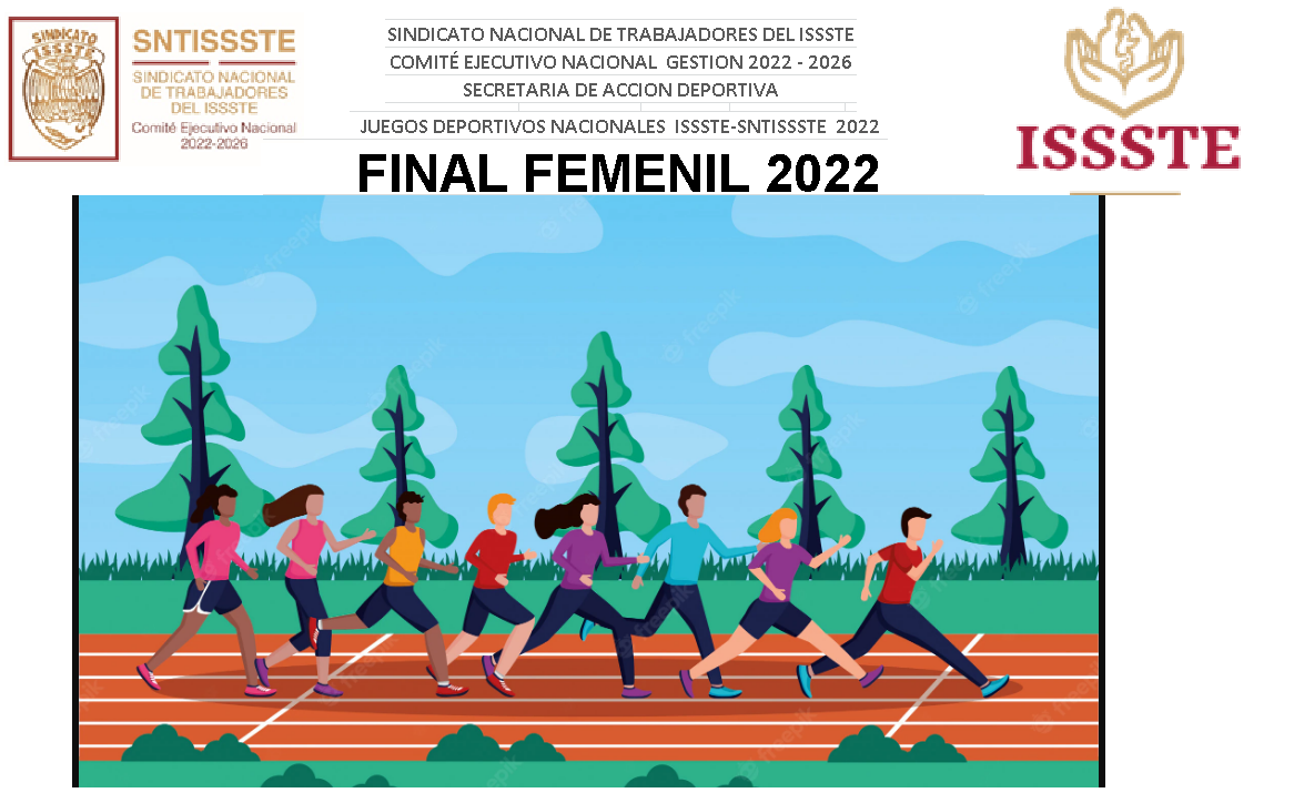 ISSSTE ATLETISMO 5,000 m FEMENILFINAL FINAL NACIONAL 5,000m. FEMENIL ISSSTE