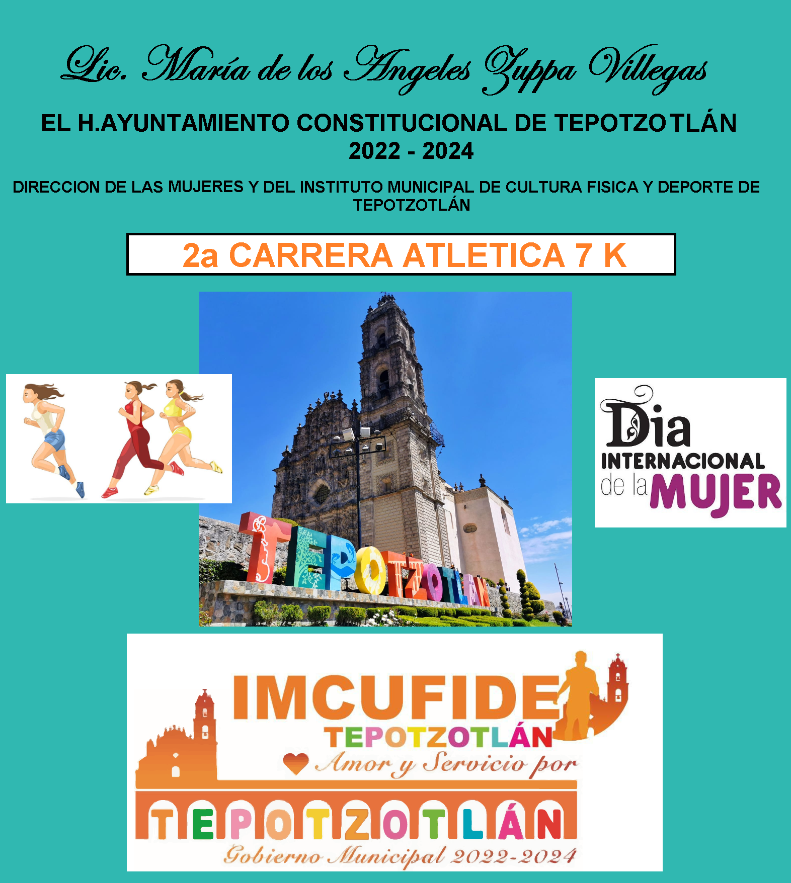 2a.CARRERA ATLETICA 7K DE LA MUJER 2a.CARRERA DIA INTERNACIONAL DE LA MUJER