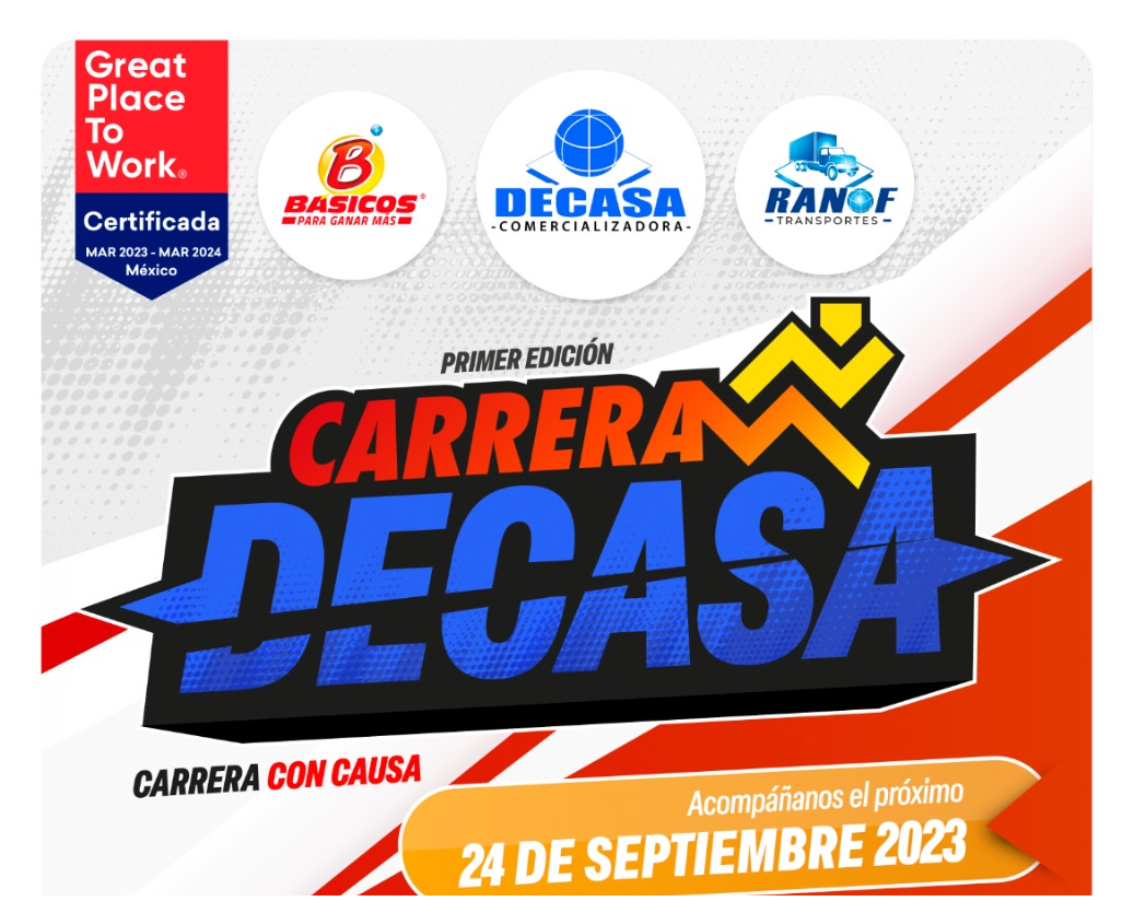 1ER CARRERA  CON CAUSA "DECASA" 3K CARRERA "DECASA" CON CAUSA 3K