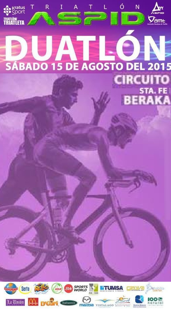 DUATLON ASPID, BERAKA STA. FE MORELOS Duatlon 5km Carrera,20k Ciclismo y 2.5k Carrera