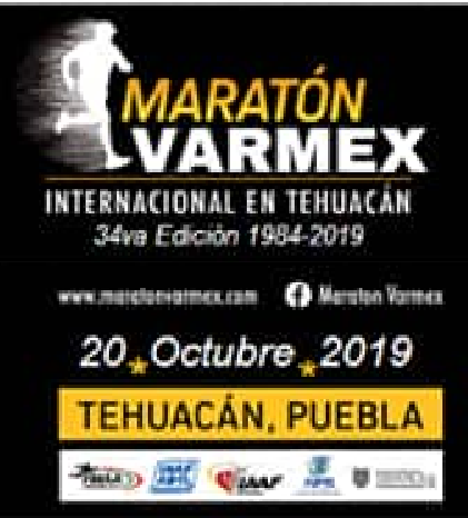 3er. MARATON “VARMEX” TEHUACAN 20 OCTUBRE 2019