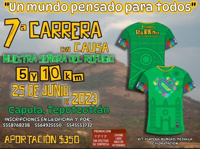 7A CARRERA CON CAUSA CAPULA TEPOTZOTLAN  5 Y 10K    25 JUNIO...