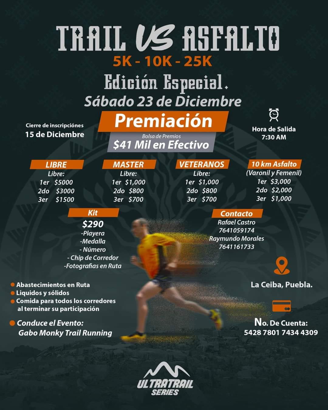 TRAIL & ASFALTO 5K Y 10K 25K SABADO 23 DE DICIEMBRE 20...