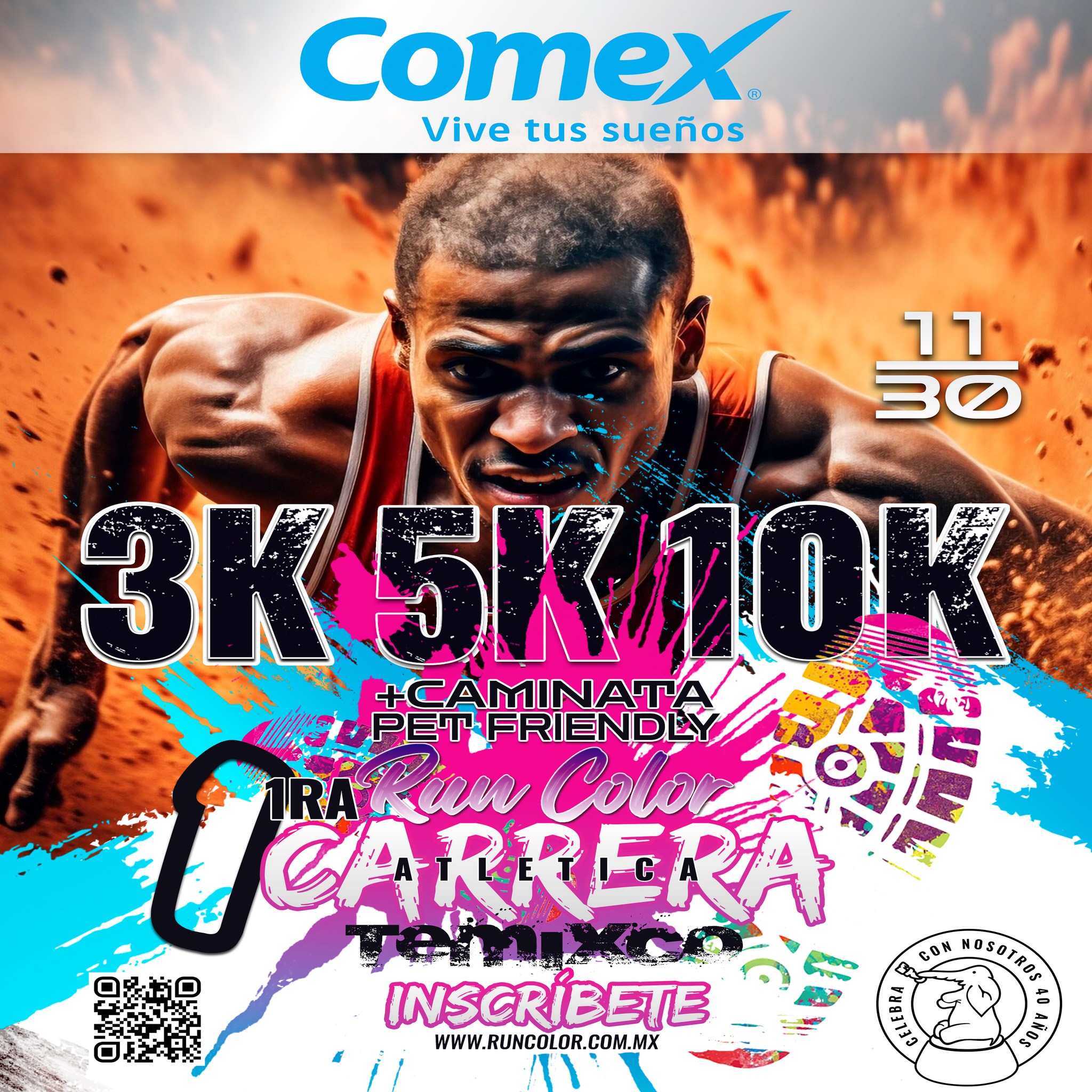 1a. CARRERA RUN COLOR “COMEX” TEMIXCO, MORELOS 3...